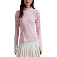 RLX Ralph Lauren Women's Performance Quarter-Zip Golf Pullover - Garden Pink