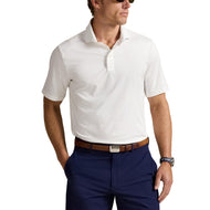 RLX Ralph Lauren Classic Fit Lightweight Airflow Golf Polo Shirt - Ceramic White