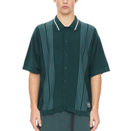 Huffer Knit Button Down Golf Shirt - Golf Green