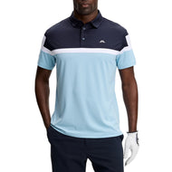 J.Lindeberg Emil Golf Polo Shirt - Forget-Me-Not