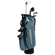 J.Lindeberg X Vessel Play Stand Golf Bag Printed - Black/White