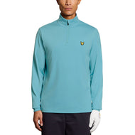 Lyle&Scott Core Quarter Zip Golf Midlayer -Aquamarine