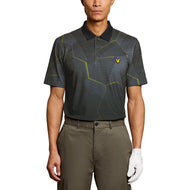 Lyle&Scott几何印刷高尔夫球球球场 - 午夜木炭