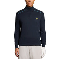 Lyle&Scott高尔夫尖头四分之一邮政跳线 - 黑暗海军
