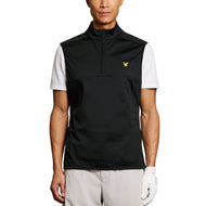 Lyle&Scott Half Zip Windjammer高尔夫中心 - 喷气黑色