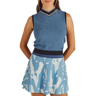 Malbon Women's Ami Mockneck - Vintage Indigo