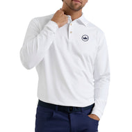 Peter Millar 纯色性能球衣高尔夫 Polo 衫 - 海军蓝(副本)