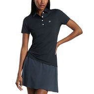 Peter Millar Women's Performance Stretch Jersey Golf Shirt - Black
