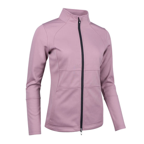 Sunderland Women's Nira Thermal Panelled Fleece Water Repellent Golf Jacket - Pink Haze