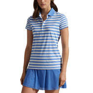RLX Ralph Lauren Women's Printed Airflow Polo Shirt - Summer Blue/Ceramic White