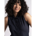 Cross Women's Andrea Sleeveless Polo Golf Shirt - Navy