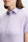 J.Lindeberg 女式 Caitlyn 高尔夫 Polo 衫 - 斜纹桥希瑟佩斯利图案