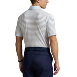 RLX Ralph Lauren Stripe Tour Pique高尔夫球球衫 - 办公室蓝色多人