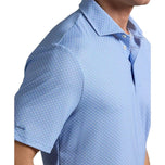 RLX Ralph Lauren 印花轻质气流高尔夫 Polo 衫 - 秋季蓝色玉兰钻石