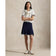 RLX Ralph Lauren Women's Knit A-Line Golf Skort - Refined Navy/White Splash