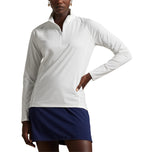 RLX Ralph Lauren Women's Stretch Jersey Quarter-Zip Pullover - Ceramic White