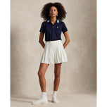 RLX RALPH LAUREN女子旅游Pique Knit -Collar Polo Golf衬衫 - 精制海军/Tiller Green Multi