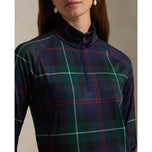 RLX Ralph Lauren Women's Printed Stretch Jersey Quarter-Zip Pullover - Tartan