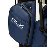 RLX Ralph Lauren 刺绣徽标立式高尔夫球包 - 精致海军蓝/陶瓷白