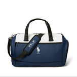 RLX Ralph Lauren 刺绣徽标波士顿高尔夫球包 - 精致海军蓝/陶瓷白