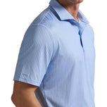 RLX Ralph Lauren 印花轻质气流高尔夫 Polo 衫 - 办公室蓝色 Divot 点