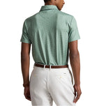 RLX Ralph Lauren 印花轻质气流高尔夫 Polo 衫 - 内陆绿色斗牛犬方巾