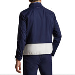 RLX Ralph Lauren Colour Block Windbreaker Golf Jacket - Ceramic White/Refined Navy