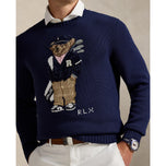 RLX Ralph Lauren Polo Bear Merino Coolmax Golf Pullover - Refined Navy