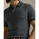 RLX Ralph Lauren Cotton Coolmax Knitted Golf Polo Shirt - Grey Combo