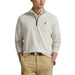 Polo Performance Ralph Lauren Fine Gauge Terry Half Zip - Stone Pebble