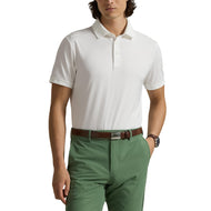 RLX Ralph Lauren Tailored Fit Lightweight Airflow Golf Polo Shirt - Ceramic White