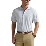 RLX Ralph Lauren Printed Lightweight Airflow Golf Polo Shirt - Office Blue Penny Loafer