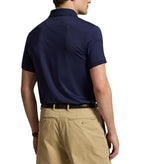 RLX Ralph Lauren 高性能弹力网眼高尔夫 Polo 衫 - 精致海军蓝