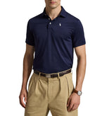 RLX Ralph Lauren 高性能弹力网眼高尔夫 Polo 衫 - 精致海军蓝