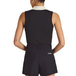 Malbon Women's Claudia Sleeveless Golf Polo Shirt - Black