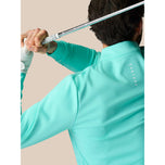 Castore Club Classic Quarter Zip Golf Pullover - Light Aqua/White