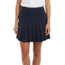 Cross Women's Solid Pleat Golf Skort - Navy