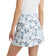 G/Fore 女式照片花卉丝质科技尼龙 A 字高尔夫裙裤 - 雪色
