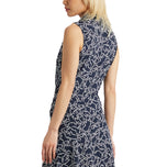 G/Fore 女式 Stardust 丝质科技尼龙无袖高尔夫 Polo 衫 - 暮光色