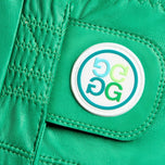 G/前签名左高尔夫手套 - 三叶草