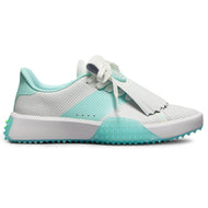 G/Fore Women's G.112穿孔皮革Kiltie高尔夫球鞋 - 雪/薄荷