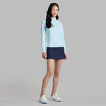 G/Fore 女式丝质科技尼龙 1/4 拉链高尔夫套头衫 - Daybreak