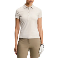 J.Lindeberg 女式 Tour Tech 高尔夫 Polo 衫 - Moonbeam 混色