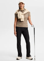 J.Lindeberg 女式 Tour Tech 高尔夫 Polo 衫 - 斑纹色