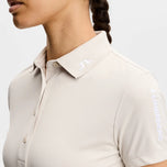 J.Lindeberg 女式 Tour Tech 高尔夫 Polo 衫 - Moonbeam 混色