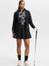 J.Lindeberg 女式 Tour Tech 印花高尔夫 Polo 衫 - Bunker Fade Black Moonbeam