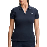 J.Lindeberg 女式 Darcy 高尔夫 Polo 衫 - JL 海军蓝