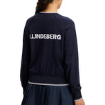 J.Lindeberg 女式 Clarissa 防风高尔夫毛衣 - JL 海军蓝