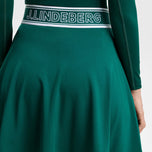 J.Lindeberg Women's Aella Flared Golf Skirt - Forest Biome