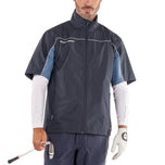 Galvin Green Air Waterproof Short Sleeve Golf Jacket - Navy/Moonlight Blue